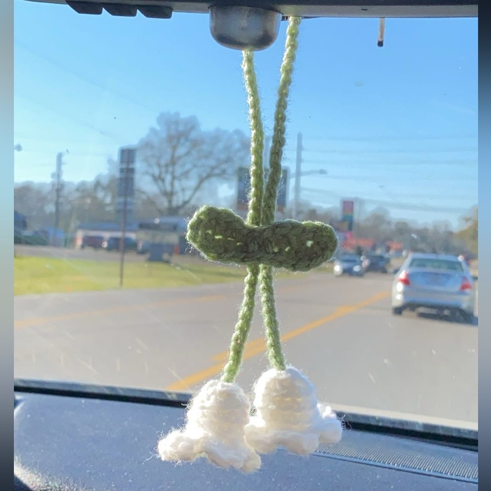 Handmade Bellflower Car Hanger (Multiple Color Options)